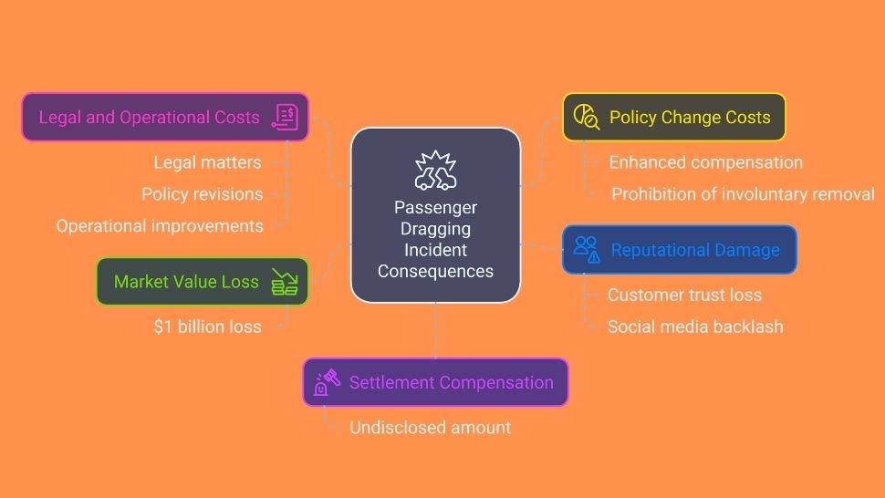 What Were the Losses Faced After the Passenger Dragging Incident