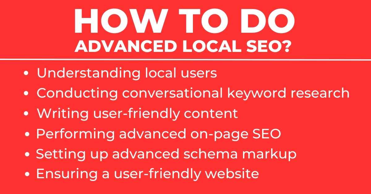 How to do Advanced Local SEO